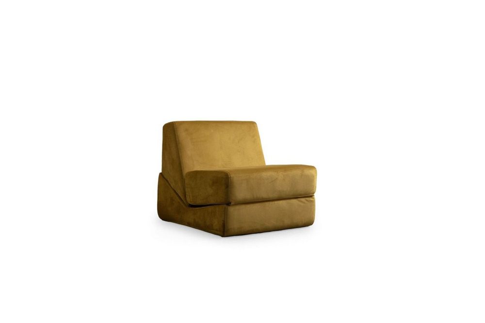 1-sits bäddsoffa Dorielton Bäddbar Senapsgul