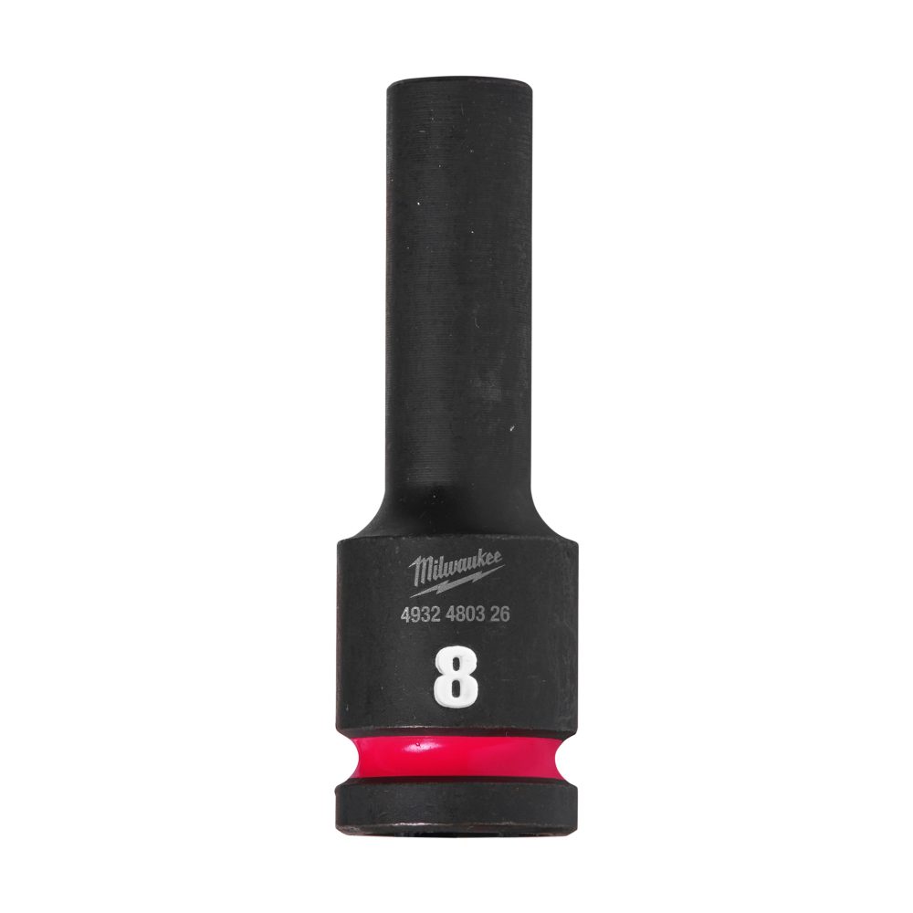 Kjøp Milwaukee Krafthylse shockwave slagbruk, 1/2", 8 mm