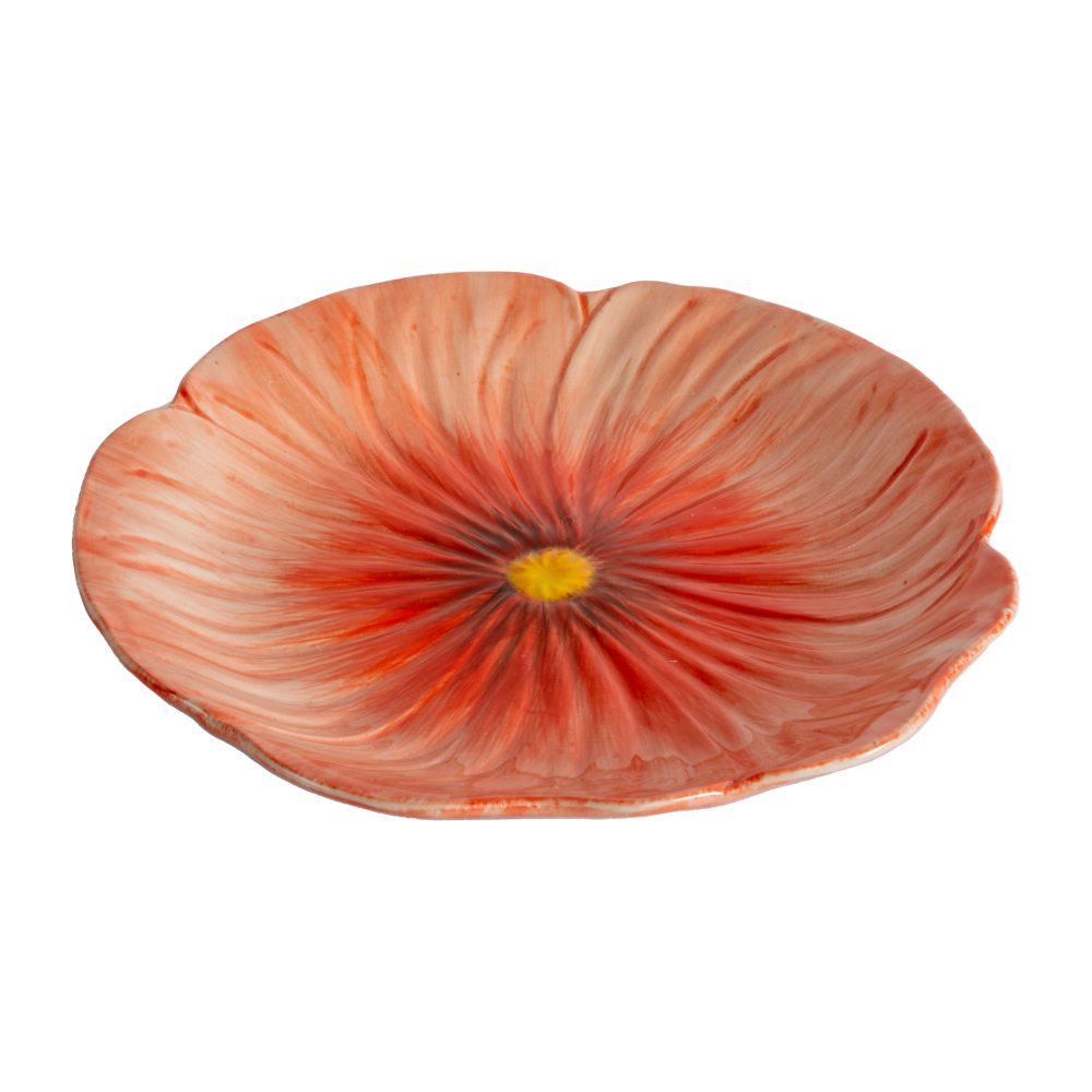 Poppy assiett 20,5x21 cm, Röd