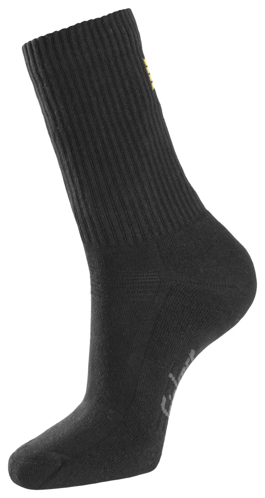 Snickers Workwear 9214-0400 Strumpa 3-pack, svart 41-44