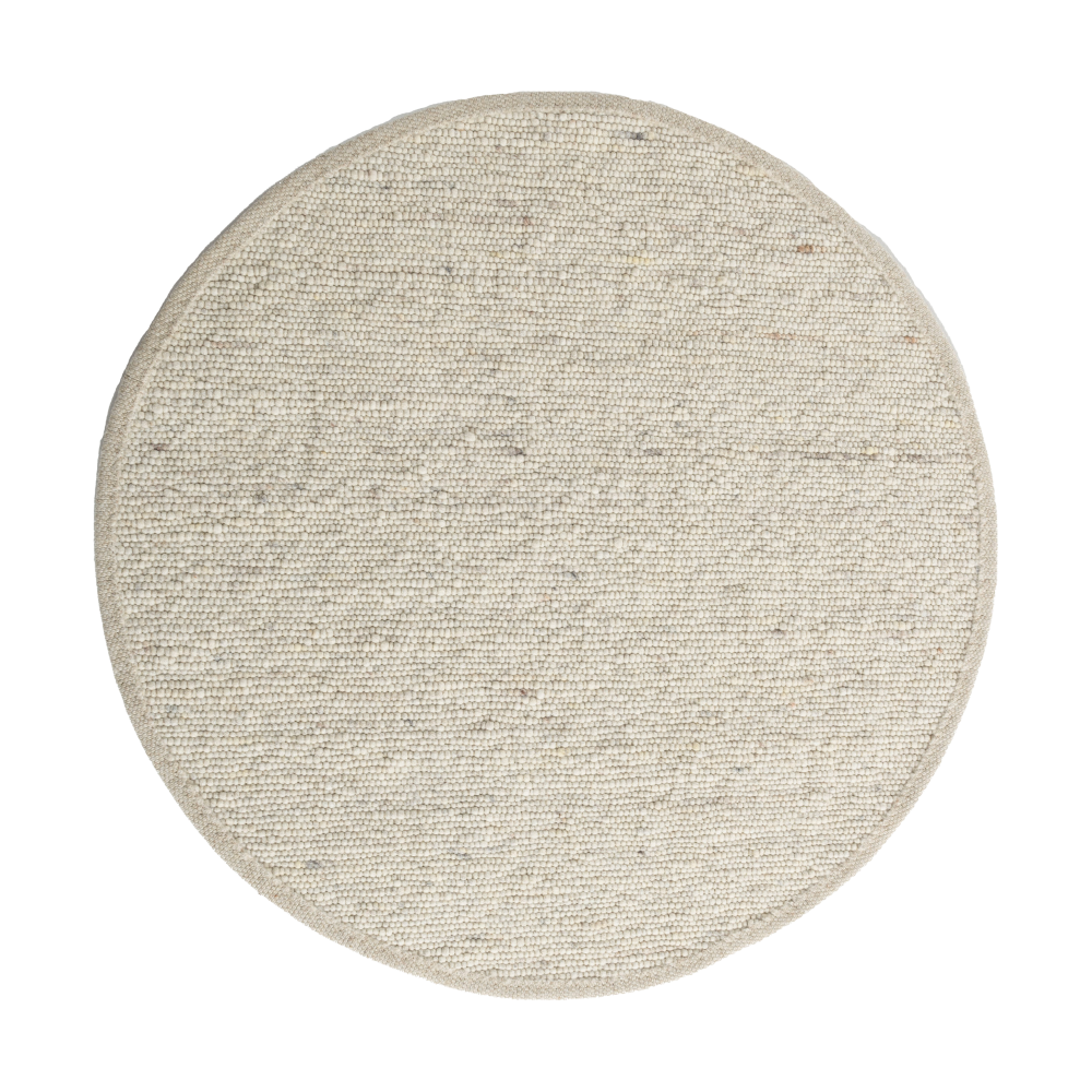 Sierrafil round matta, Natural white nr. 11, Ø170 cm