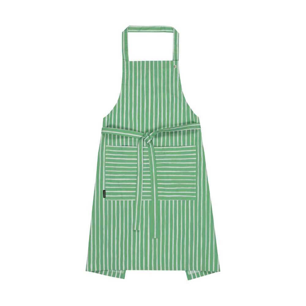 Piccolo förkläde, Light grey-spring green