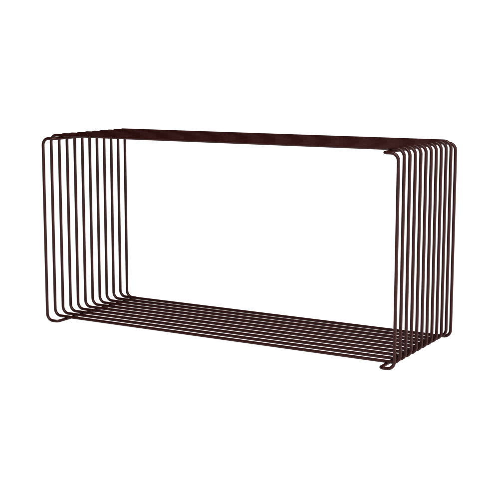 Panton Wire Extended hylla 70x34,8x25,7 cm, Black red