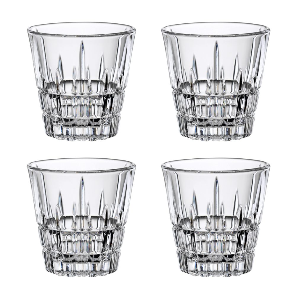 Perfect Serve Espressoglas, 4-pack, klar