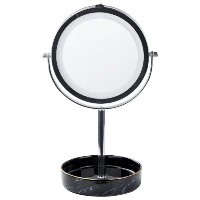 Sminkspegel Savoie Silver/Svart