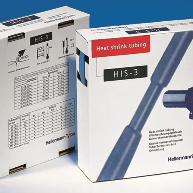 Hellermann Tyton HIS-3 Krympslang 9/3 mm, 5 m Grön/Gul