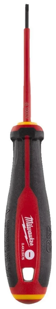 Milwaukee Tri-Lobe VDE Skruvmejsel 3-sidigt antirullhandtag SL 1,6 x 8 x 175 mm
