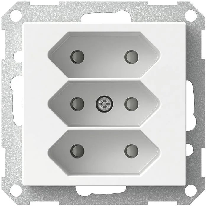 Schneider Electric Exxact WDE002279 Vägguttag 3-vägs Euro