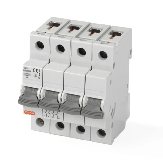 Garo MCB GS C410 Dvärgbrytare 4-polig, 10kA, C-karakteristik 10A