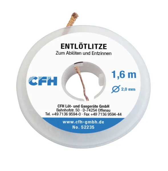CFH AVLÖDNINGSFLÄTA 2,0 MM X 1,6 M - EFFEKTIV LÖDREPARATION
