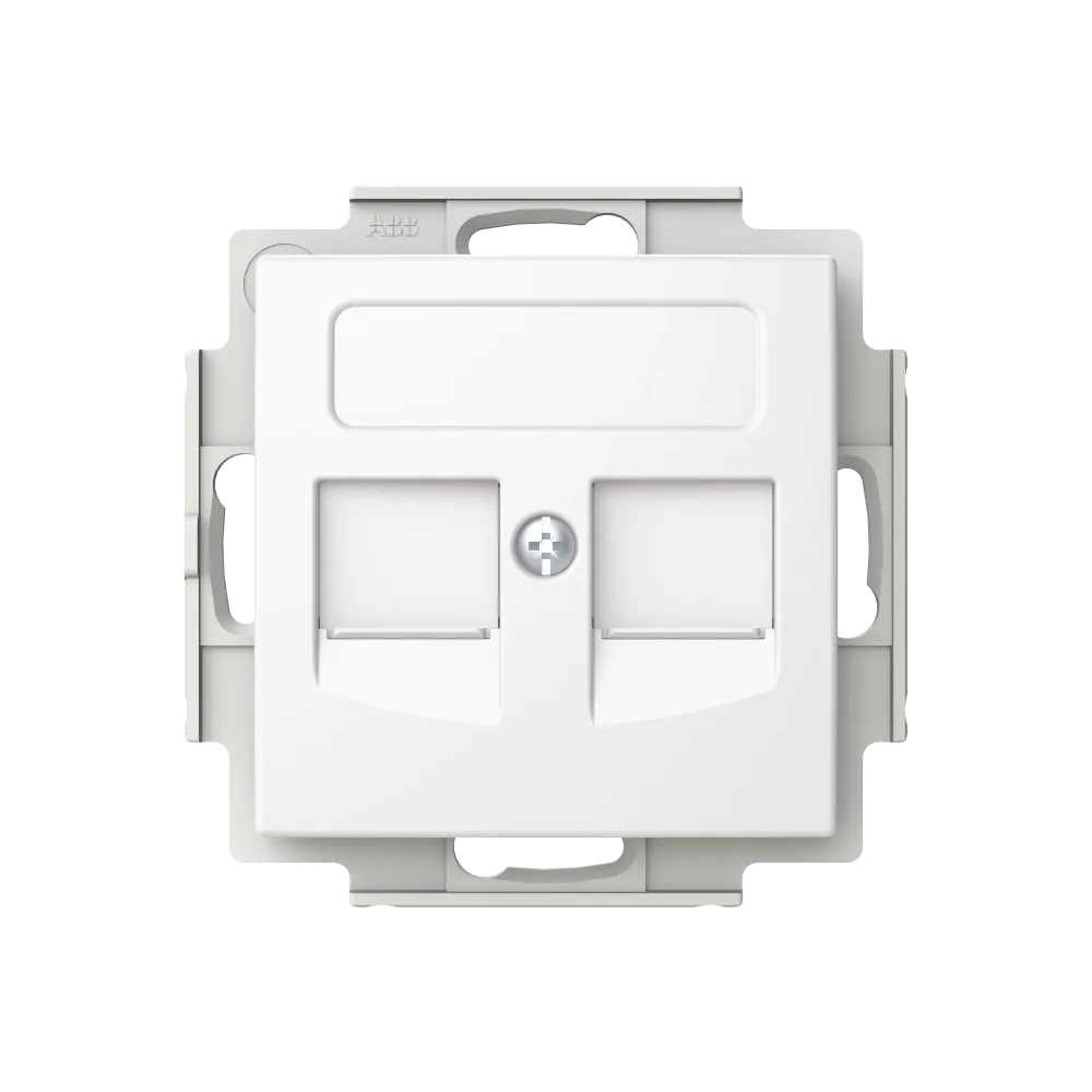 ABB Saga FOT5010-916 Datauttag för två AMP RJ45-kontakter