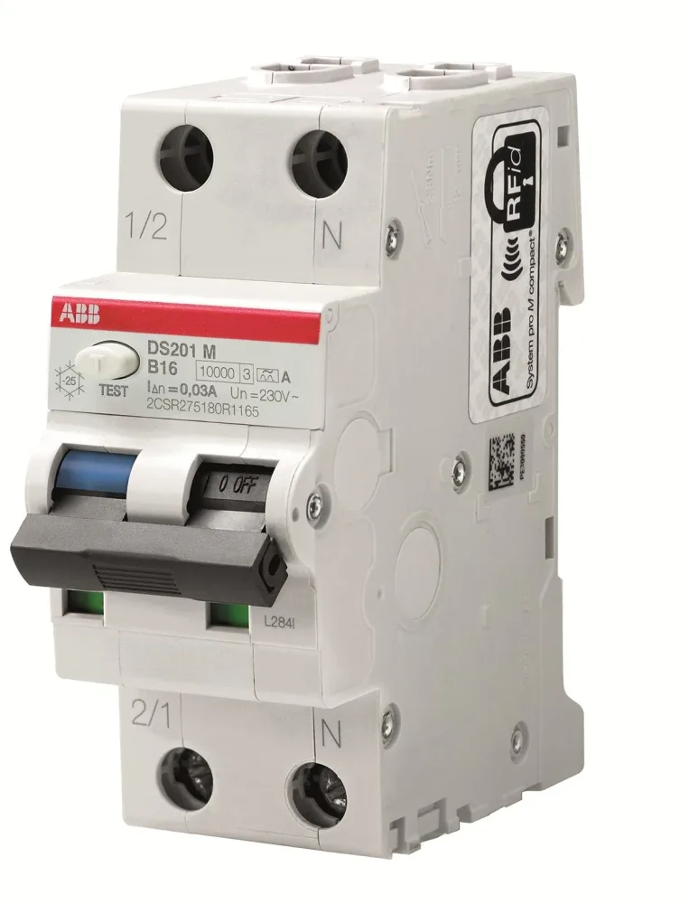 ABB 2CSR275180R2254 Personskyddsautomat 10kA, C-karakteristik, typ A DS201M C25 A100 - Bild 2
