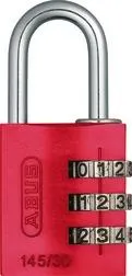 ABUS 145/30 Kombinationslås 30 mm, 3 rullar Silver