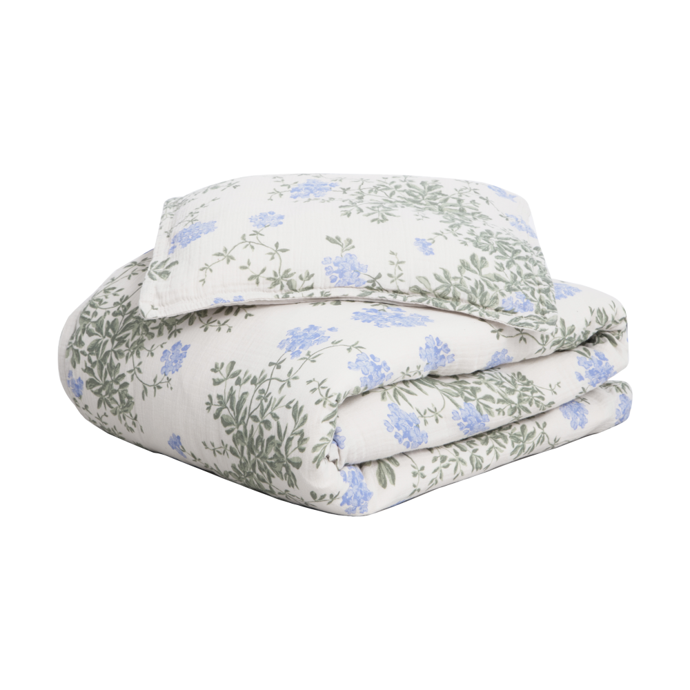 Plumbago Muslin bäddset junior, 100x140 cm/40x60 cm