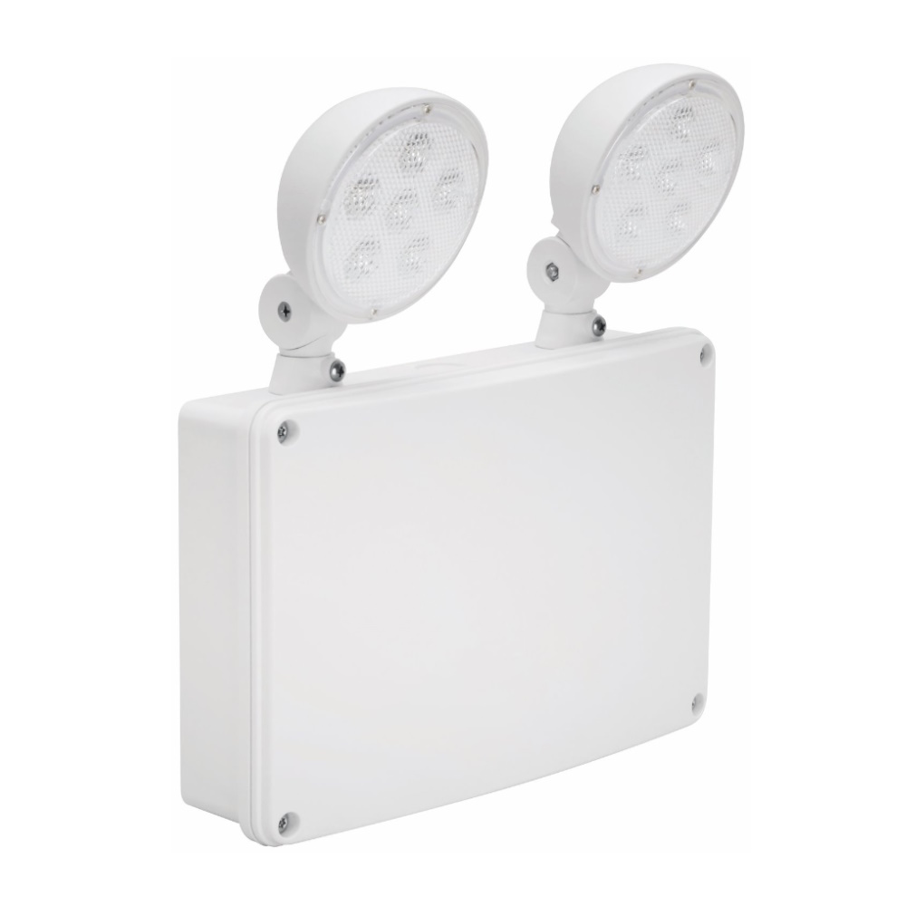 Nödljusstrålkastare Twin LED 4W IP65 Vit Malmbergs 7351427