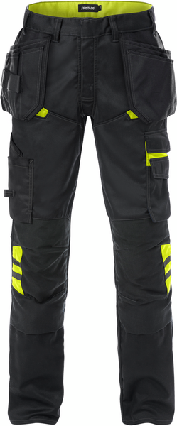 BYXA 2595 STFP SV/GUL D96 SVART/HIVIS GUL