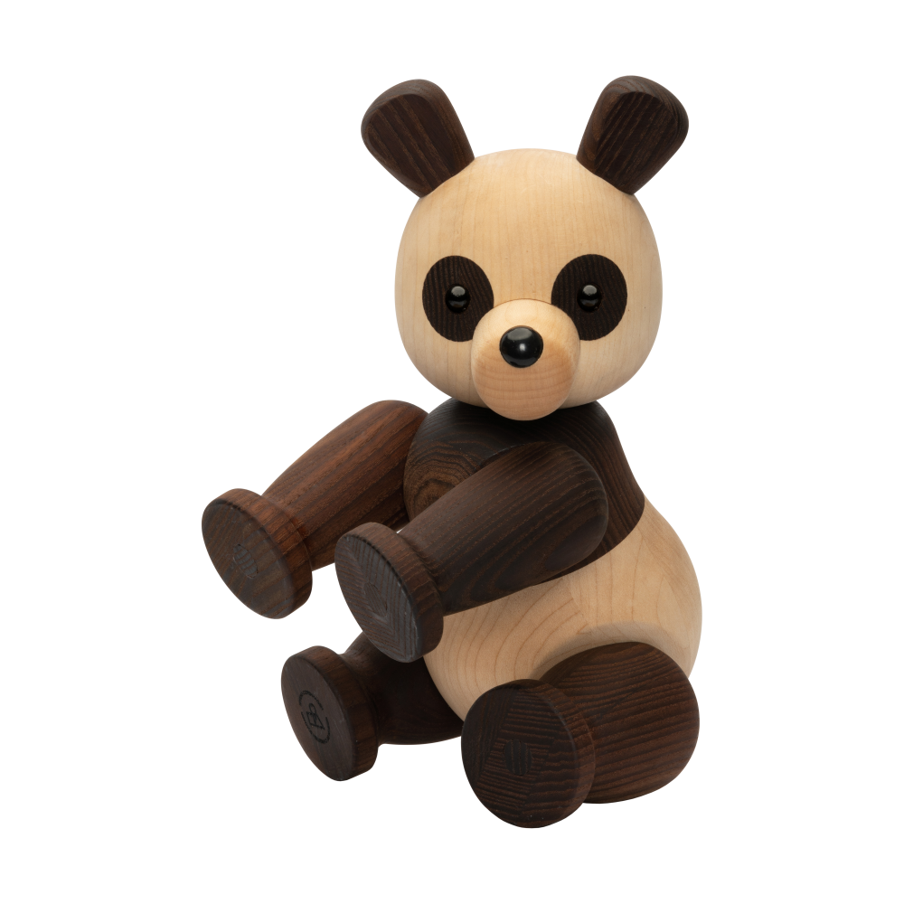 Lotus panda dekoration 25 cm, Lönn