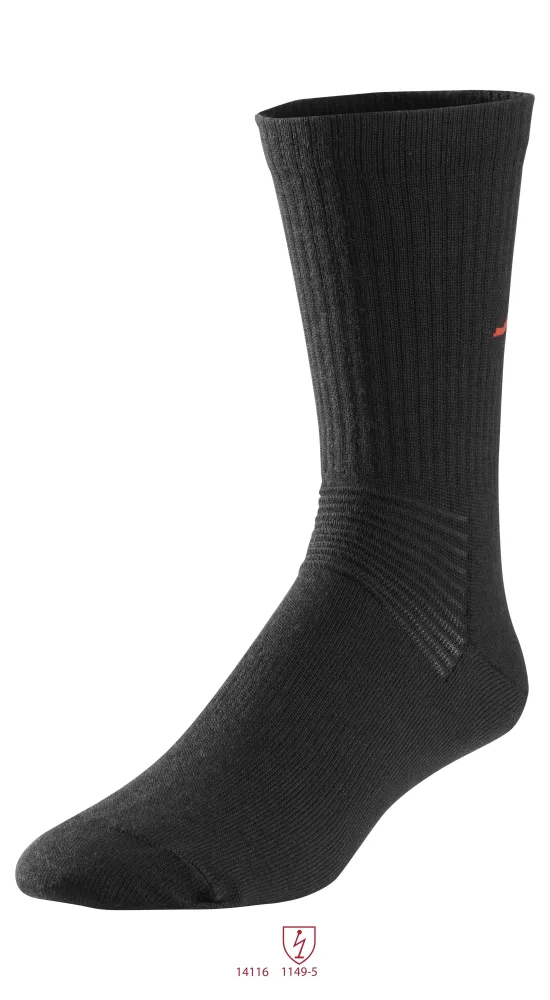 Snickers Workwear 9262 ProtecWork Strumpa svart, flamskydd 43-45