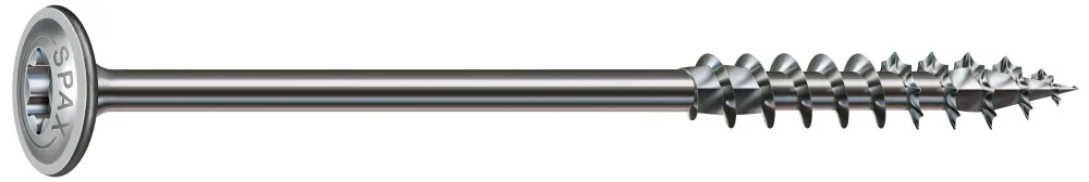 SPAX 0251010804005 Träskruv 8 mm, brickhuvud, wirox 8 x 400 mm, 50-pack