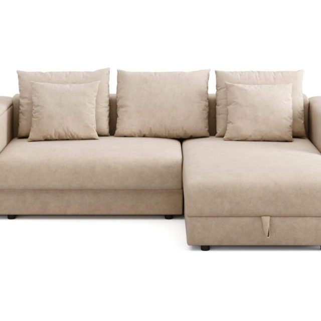Bergen Extra djup 3-sits Bäddsoffa med Divan och Bäddmadrass i Latex och Tvättbar klädsel