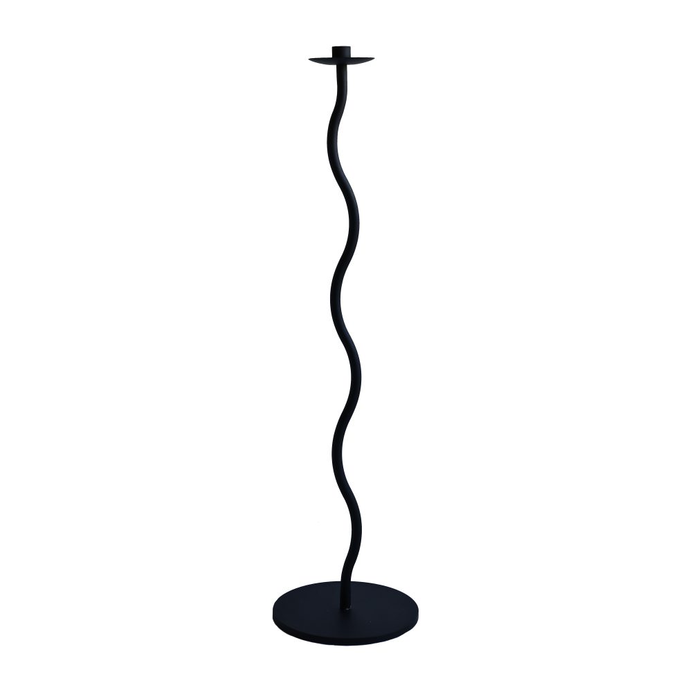 Curved ljusstake 85 cm, Black