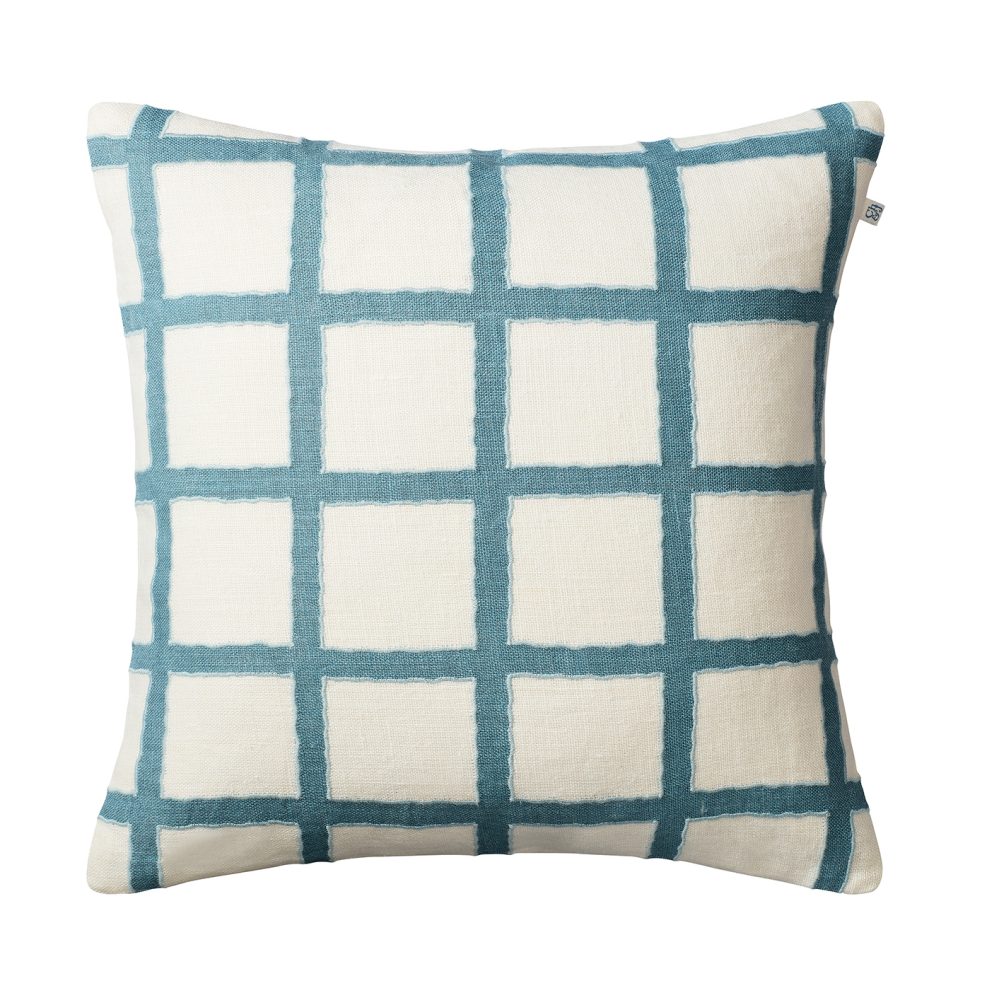 Amar kuddfodral 50x50 cm, White-blue-aqua