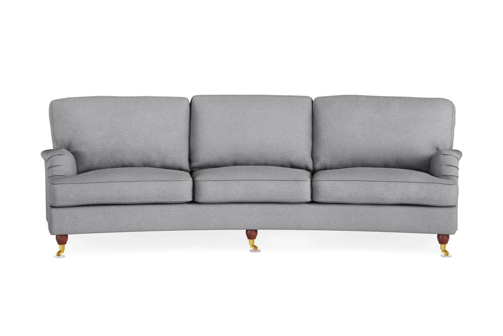 Howard Lyx 4-sits Svängd Tygsoffa