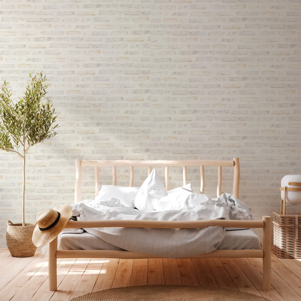 Living Walls Best of Wood´n Stone III T4221 Tapet Vit/beige