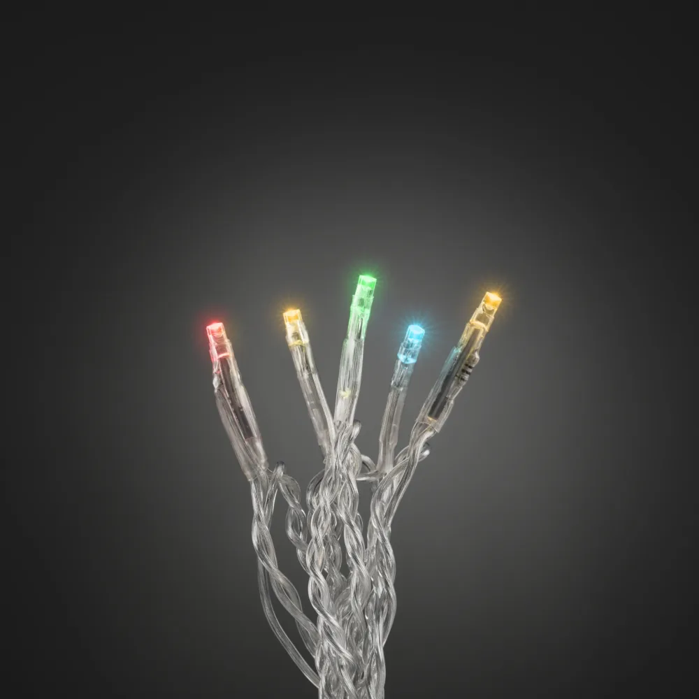 Konstsmide 6354-523 Ljusslinga färgade, transparent kabel 6.93 m
