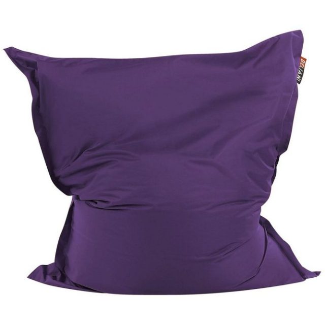 Sittsäck Fuzzy Violett, 140x180x20 cm