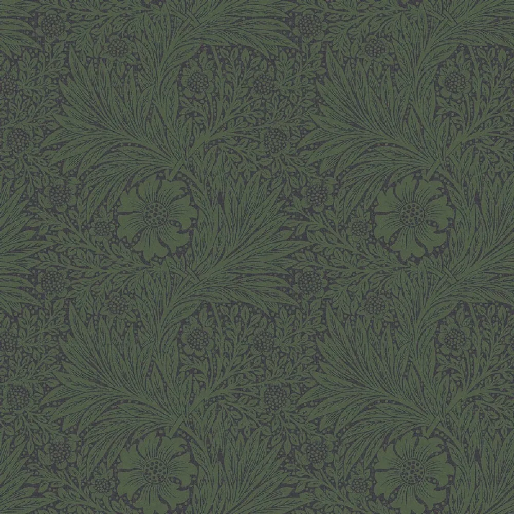 William Morris At Home Marigold Fibrous Green 124255 Grön Tapet | Stuvbutiken