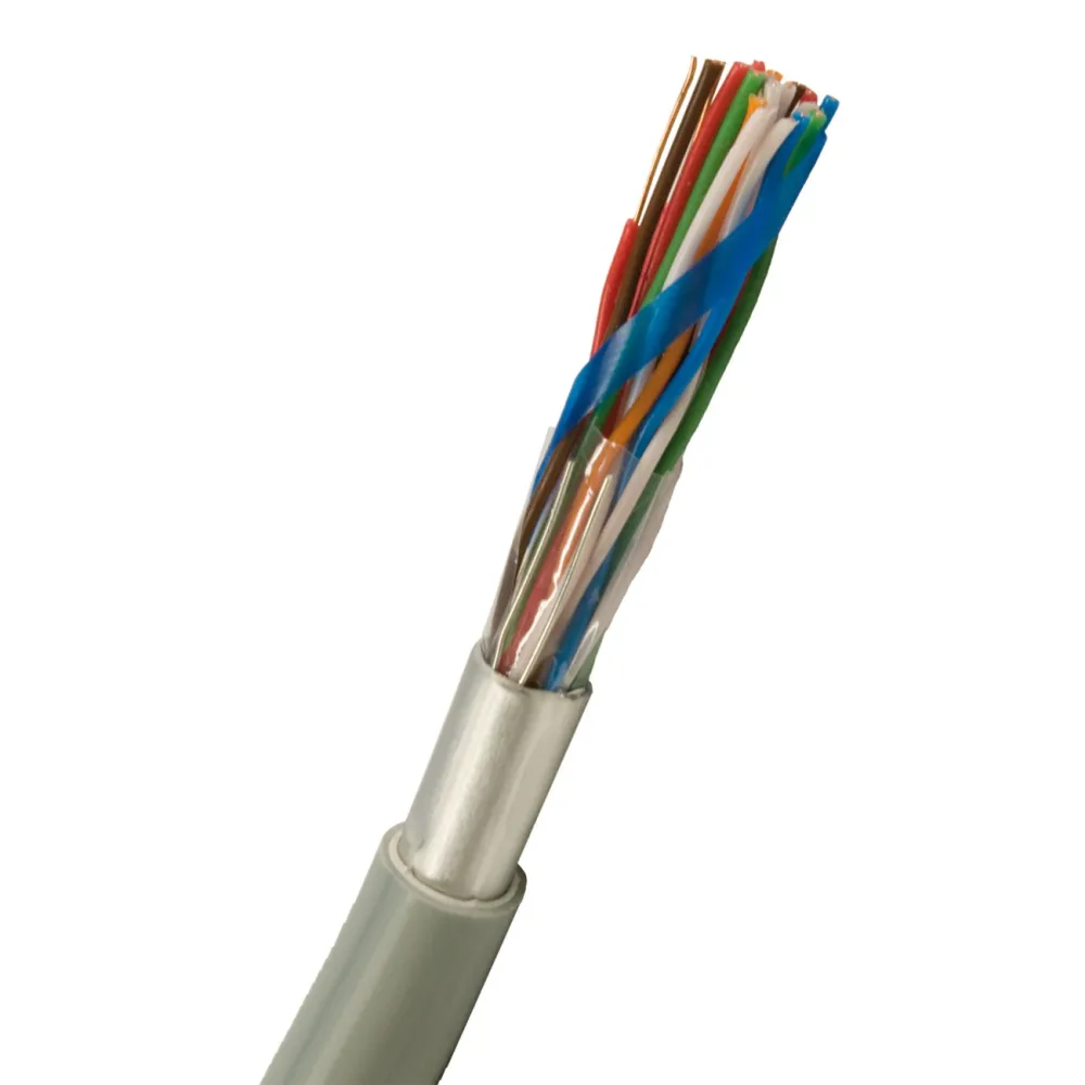 Nexans ELAQBEU Telekabel 100x2x0.5 mm, grå 1 m, kapad