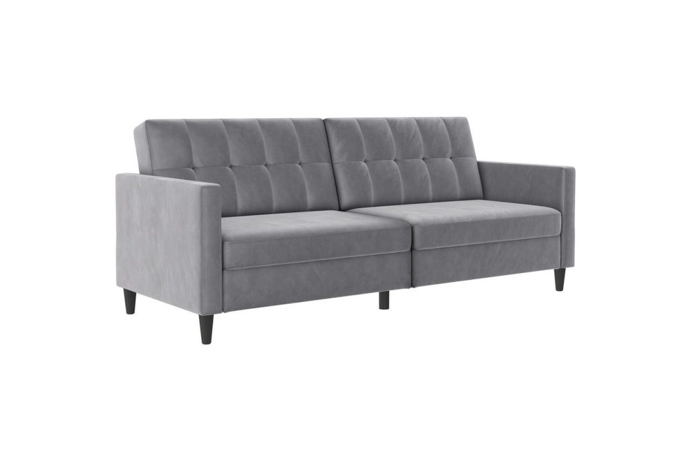 Bäddsoffa Hartford 203x83x82 cm, Grå, Sammet