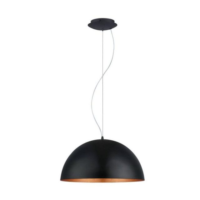 Takpendel Eglo Gaetano 1 Ø530 mm Svart, Koppar
