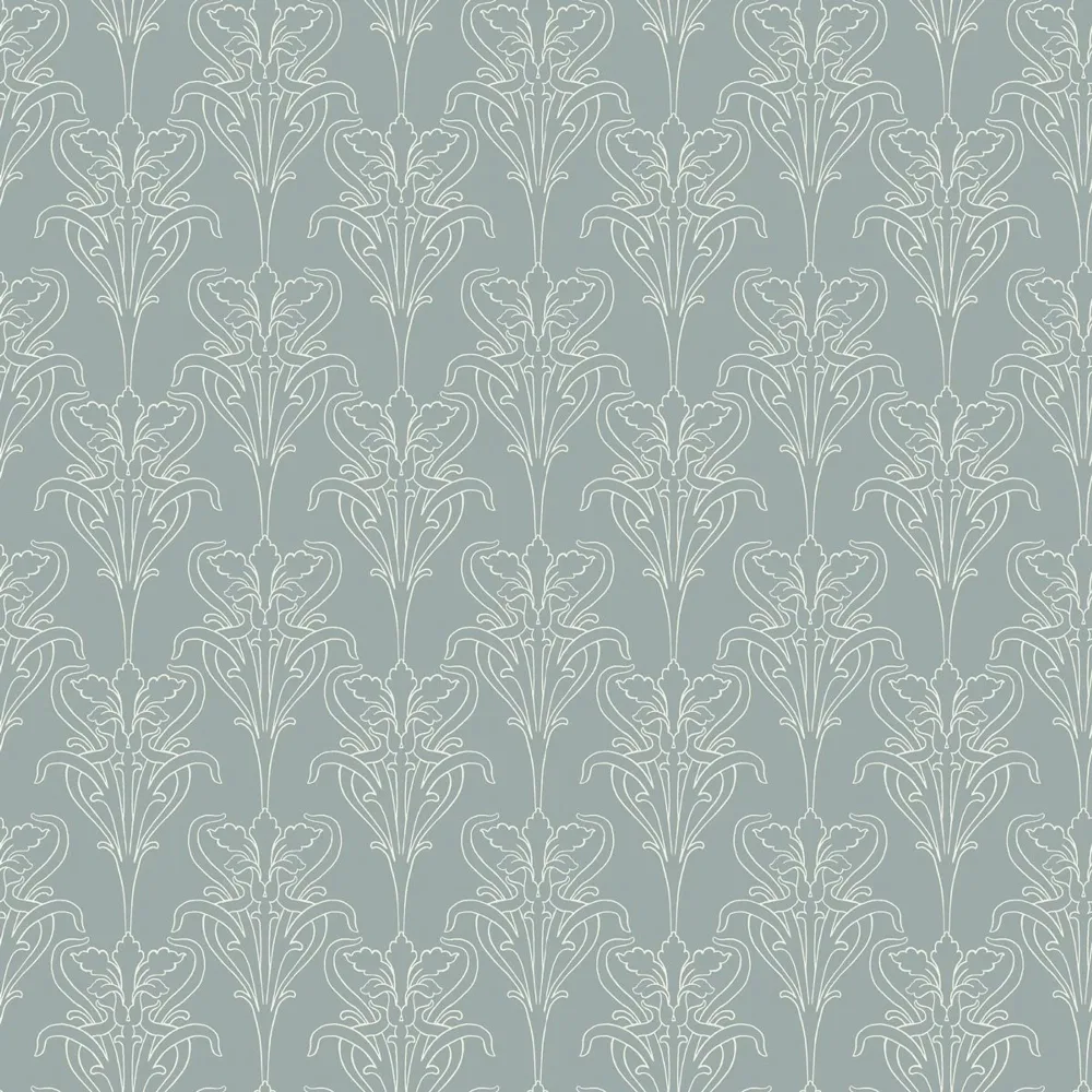 Duro Iris 520-03 Tapet Gammelsvenska Klassiker 1850-1950 Blå - Bild 2
