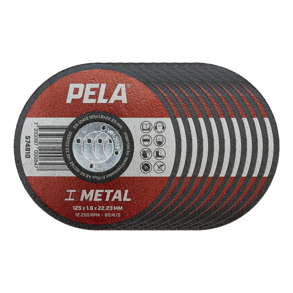 PELA 574910 Kapskiva för metall, 125x1,6x22,23 mm 1 styck - Bild 2