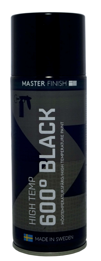 SPRAYFÄRG VÄRME SVART 0,4L MASTER 1023 600°
