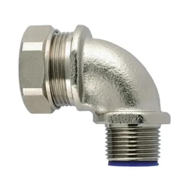 Hellermann Tyton 166-32402 Kompressionskoppling LTS-90FMC, 90° vinklad Nominell Ø12 mm, M16