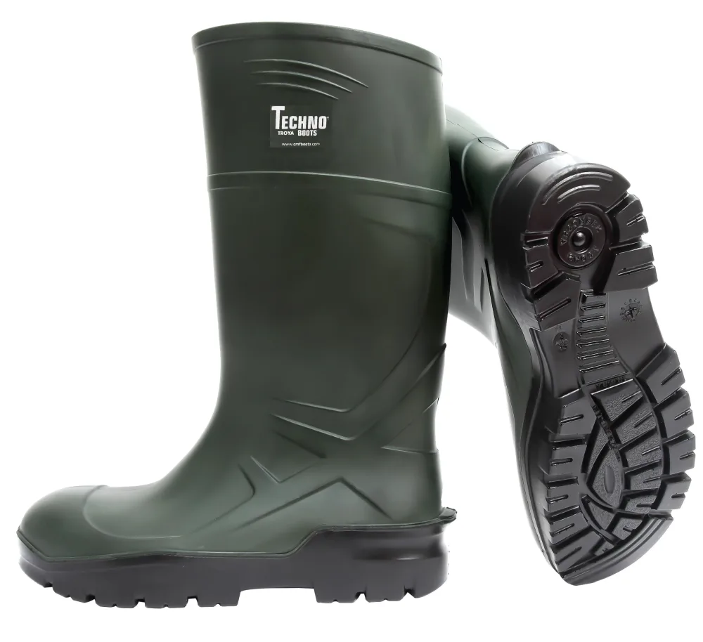 Techno Boots S5 Skyddsstövel grön, PU 40