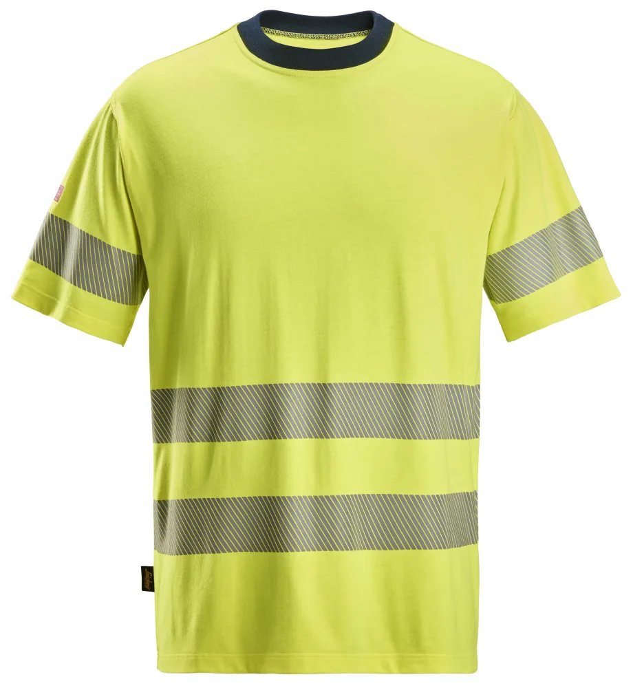 Snickers Workwear 2562-6695 T-shirt varsel, gul/marinblå L