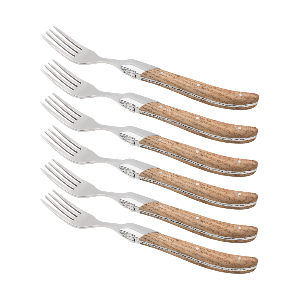 Laguiole By Hâws grillgaffel 6-pack, Oak