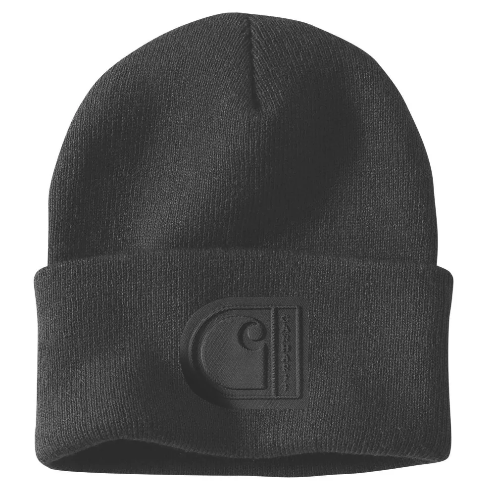Carhartt Fleece Debossed Hat Mössa Svart - Bild 2