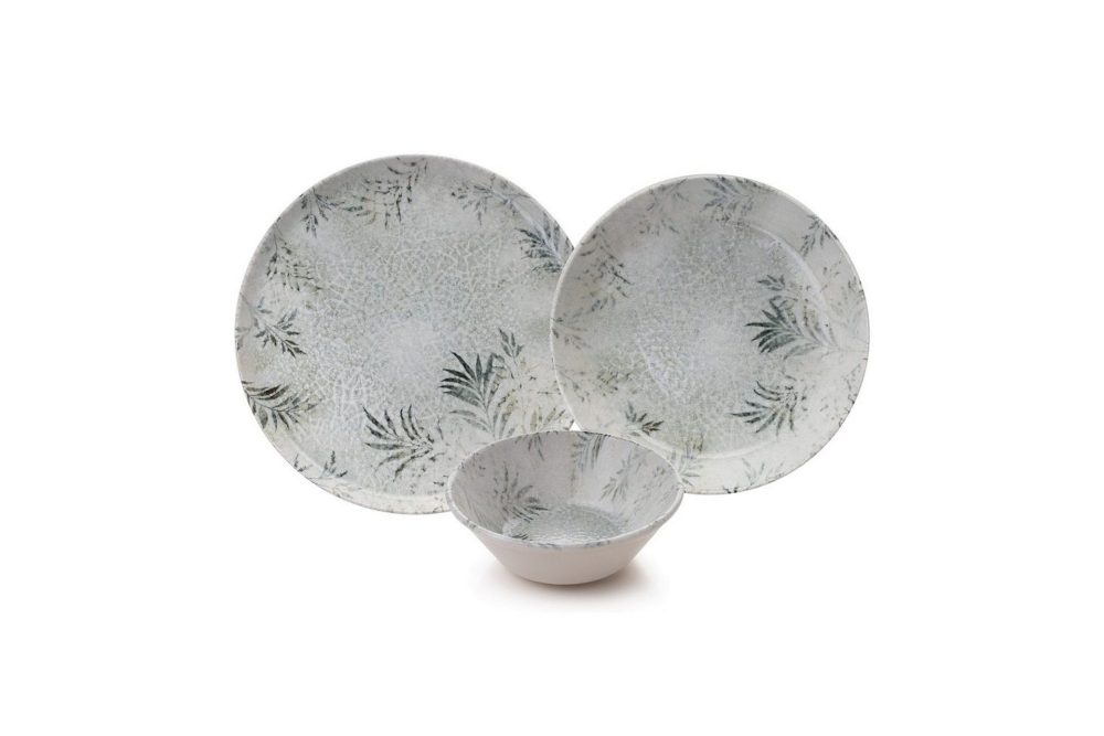 Middagset (18 delar) Haruka Vit / Antracit