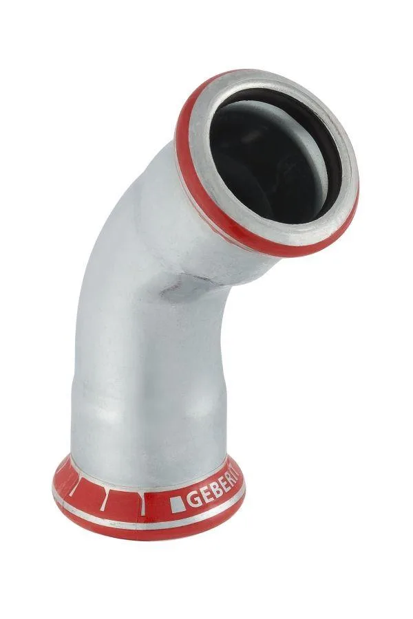 Geberit 1550936 Böj 45°, 2-muff 28 x 28 mm - Bild 2