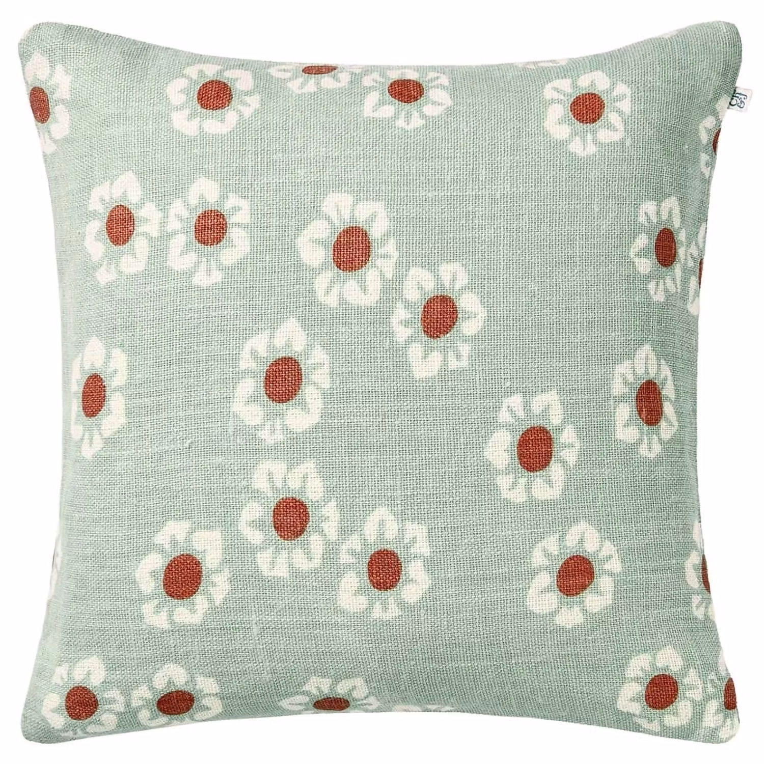 Amina Kuddfodral 50x50 cm, Aqua / Apricot Orange