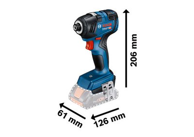 SLAGSKRUVDRAGARE BOSCH GDR 18V-200 SOLO L-BOXX