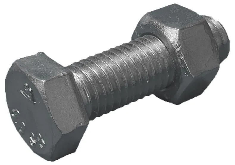 Stafa 0118600038 Stålbyggnadsskruv 24 mm, med mutter, FZB 8.8, EN 15048 24 x 100 mm, 10-pack - Bild 2