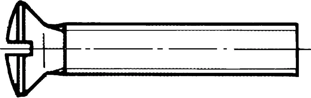 REYHER 009647309050020 Spårskruv M5, MKFS FN DIN 964 A, mässing M5x20 mm, 200-pack