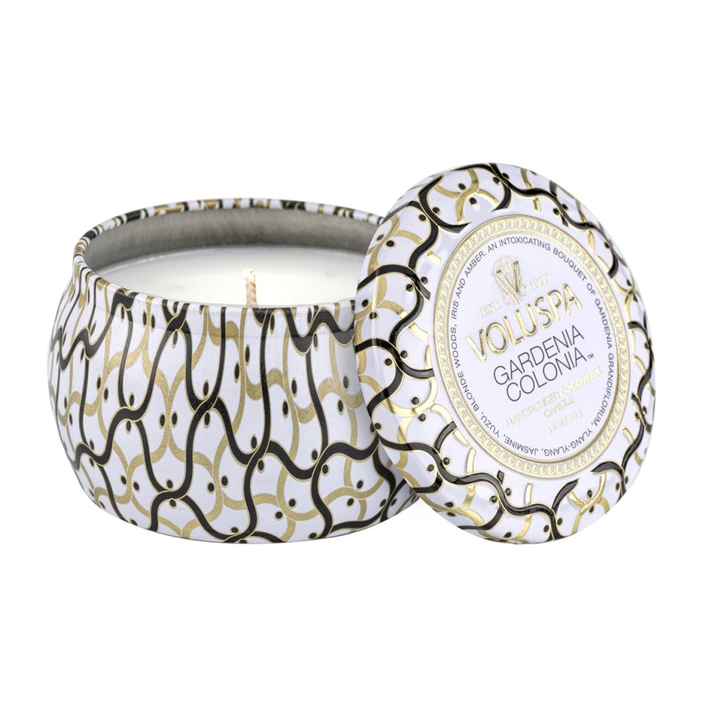 Maison Blanc Mini Tin doftljus 25 timmar, Gardenia Colonia