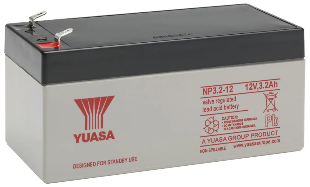Yuasa NP3.2-12 Blybatteri V-REGL Blybatteri NP3.2-12
